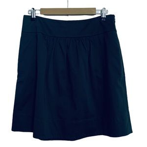 Ann Taylor Loft Charcoal Gray A-Line Side Pocket Skirt Size 6